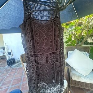 Ralph Lauren Black lace Knit dress XXL